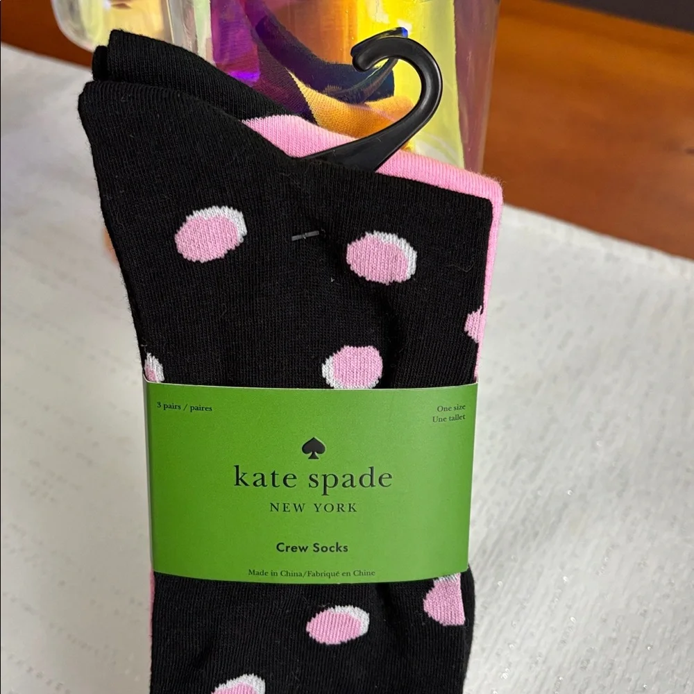 Kate Spade set of 3 Crew Socks